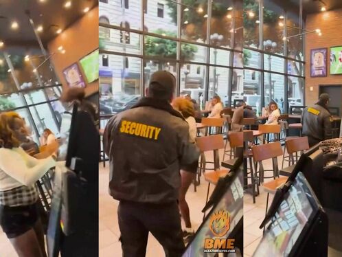 Taco Bell Security Guard Slaps Man In The Face