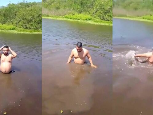 The Man Felt Something In The Water