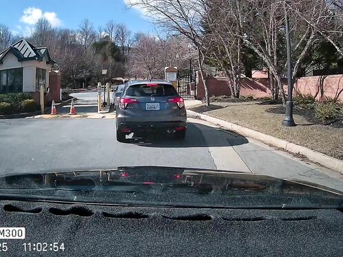 This Idiot Is Waiting At The Open Door. It's Completely Open.