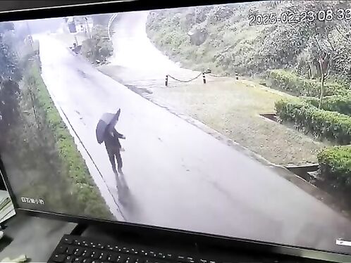Lucky Man Smiles After Escaping Death By Seconds