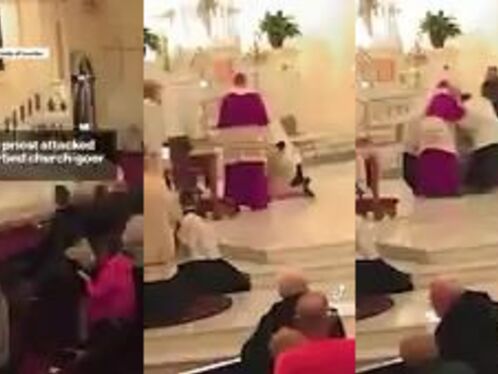 Man Beats Priest