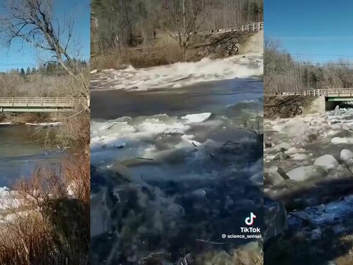 Upstream Ice Dam Breach