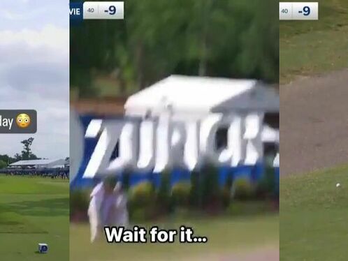 Fans Catch Golf Balls At Tournament