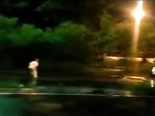 Man Stops A Truck With His Hands