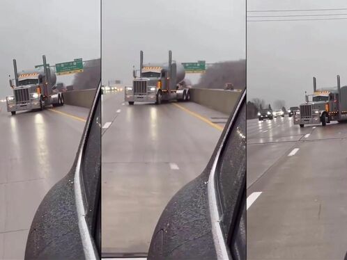 Icy Road, Damaged Tires