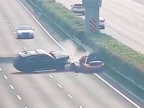 Driver Lost Focus And Crashed Into A Parked Lamborghini