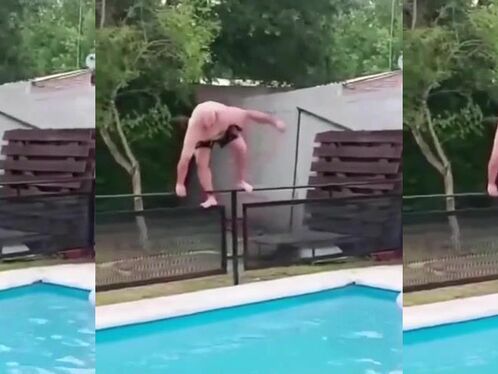 I Think He Broke The Pool.