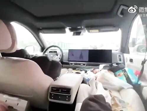 The Whole Family Fell Asleep As The Car Sped Along The Highway