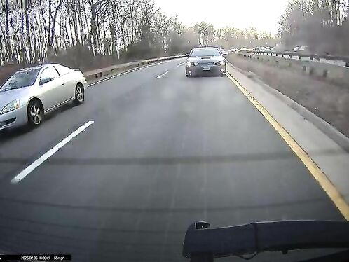 Blue Bully Nearly Crashes On Merritt Raceway