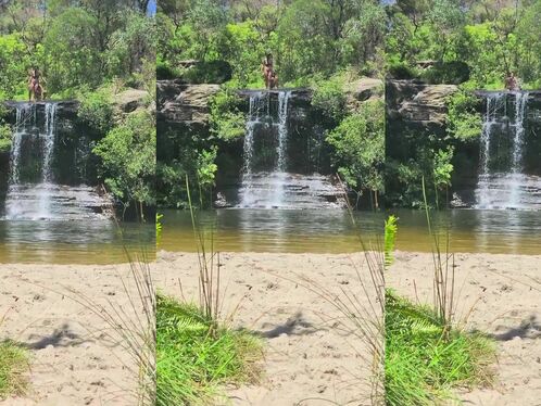 Girl Nearly Fell From Waterfall