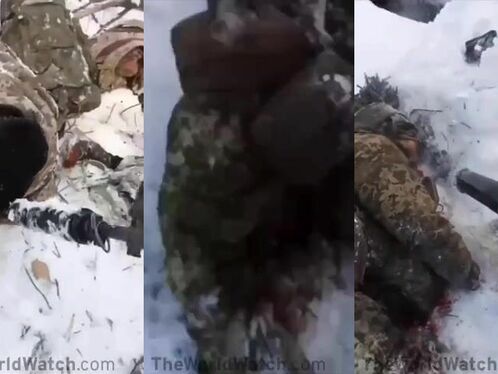 Russian Soldiers Execute Ukrainian Prisoners On Camera