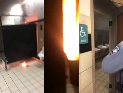 Fire Found In School Toilet