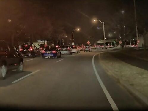 The Driver Forgot To Check The Rearview Mirror