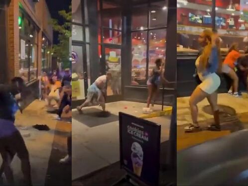 Police Use Pepper Spray To End Fight