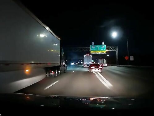 I Don't Think The Truck Driver Ever Saw Him.