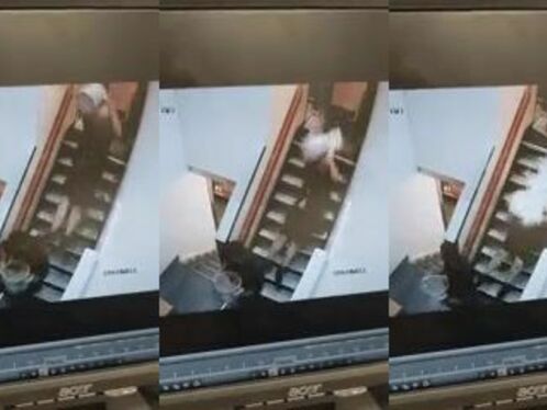 This Is One Way To Go Down The Stairs