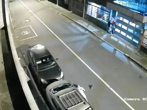 The Poor Guy Leaned Against His Car And Forgot He Was In A Traffic Jam.