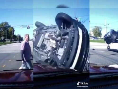 Someone Drove Through A Red Light