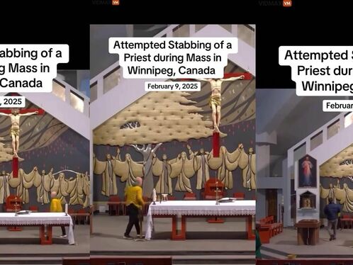 Crazy Video Shows A Man Trying To Stab A Pastor During A Service