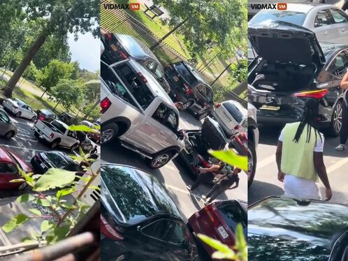 Total Degenerate Smashed The Rear Window Of A Dodge Pickup Truck