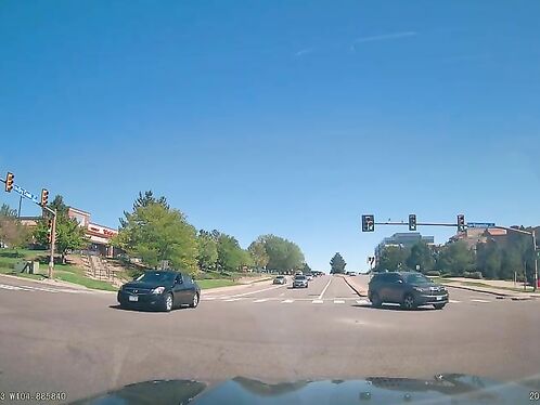 At This Intersection, My Friend Said I Had Enough Time To Turn