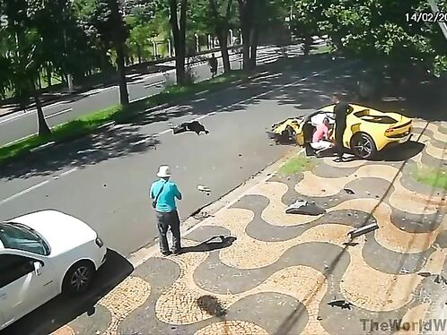 Beautiful Ferrari Destroyed In An Instant