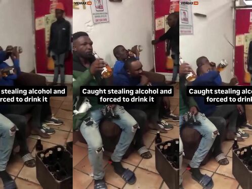 The Shop Owner Forced The Thief To Drink All The Alcohol
