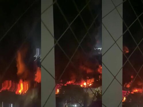 Recycling Plant Fire