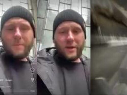 Exploded In Front Of The Camera