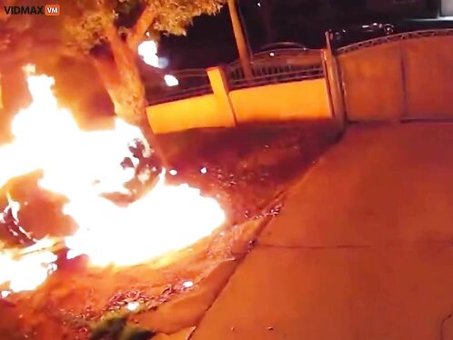 Arsonist Accidentally Sets Himself On Fire