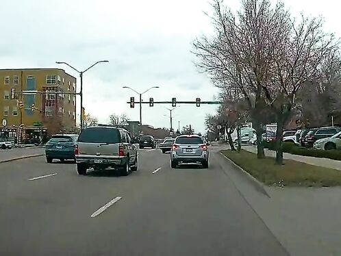 Beautiful Classic Car Testing Another Driver's Brakes