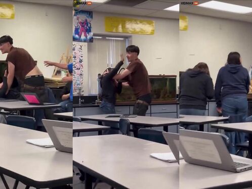 A Male High School Student Attacked And Beat A Female Student