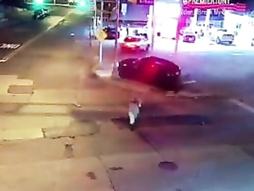 A Man Narrowly Avoided A Serious Accident