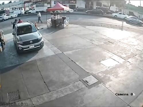 Angry Driver Hits Gas Station Employee Or Tries To