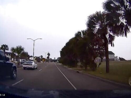 Dodge Challenger Driving At The Speed Limit
