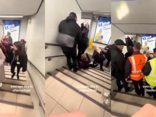 A Man Did Not Pay His Traffic Ticket And Shoved Two Women.