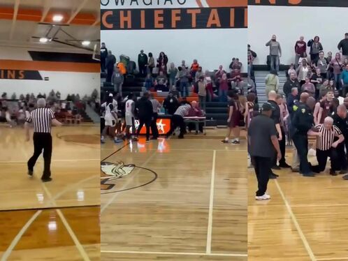 University Of Michigan Basketball Team Assistant Coaches And Players Throwing Objects