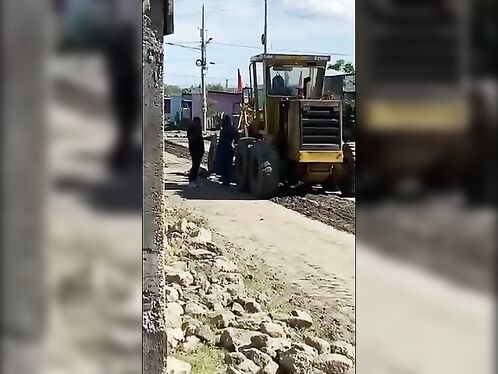 An Elderly Woman In Nicaragua Was Run Over By A Grader.