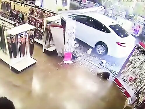 The Driver Crashed His Car Into A Beauty Salon In Tempe.