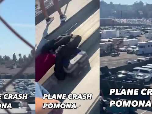 The Plane Crashed In A Parking Lot Full Of Cars.
