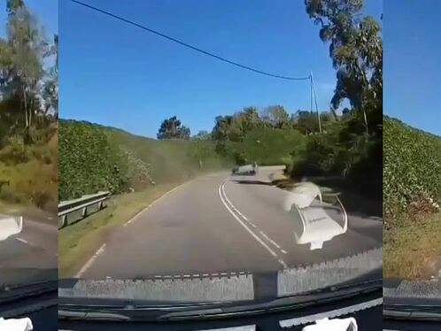 Suddenly Changing Lanes At A Bend, Unable To See Oncoming Traffic.