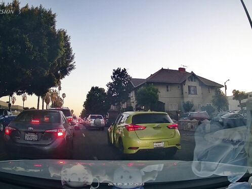 Dashcam Swipes Left And Right