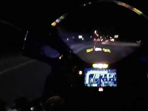 A Dashcam Captured A Motorcycle Speeding Accident.