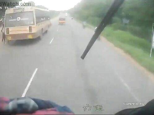 A 19-year-old Woman Wearing Slippers Rode A Motorcycle