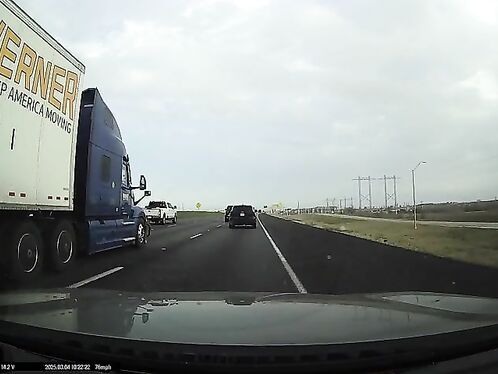 This Idiot Didn't Even Secure The Cargo In The Pickup Truck Bed. (NSFW)
