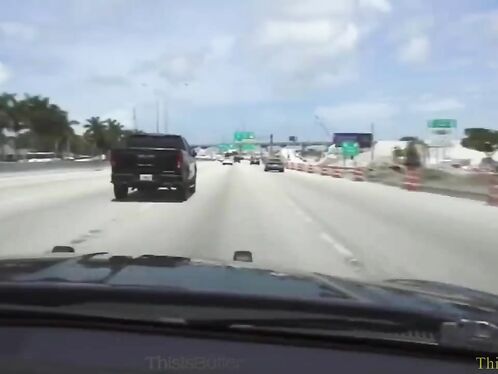 The Dashcam Video Shows That The Suspect Was Driving At High Speed Before The Crash.