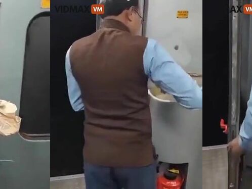 This Is How Indian Train Workers Handle Garbage.