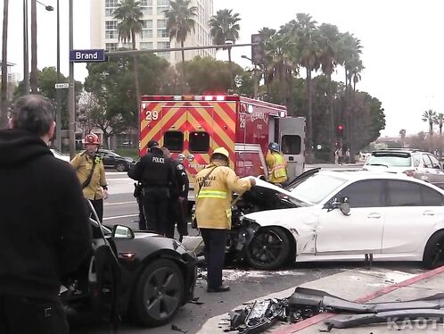 BMW Crash In Los Angeles