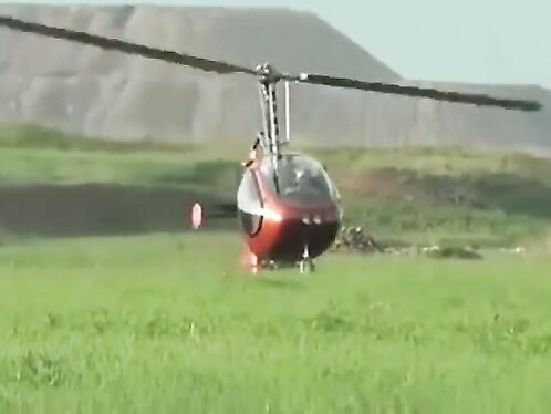 The Rotor Blades Of A Small Helicopter Will Touch The Ground During Takeoff.