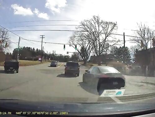 An Impatient Mercedes Cut In Line (the People Inside Were Idiots).